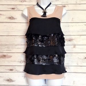 Simply Vera Wang Flapper Style Top with Sequins